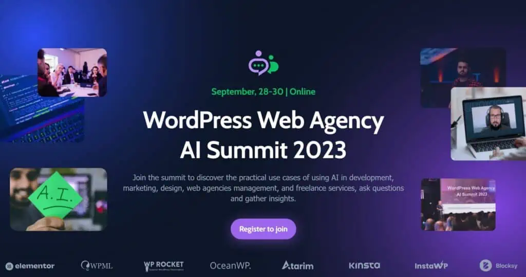 Wordpress Web Agency AI Summit