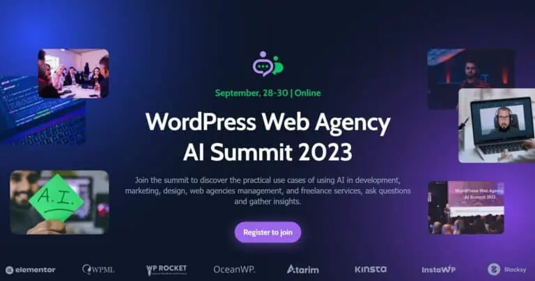 Wordpress Web Agency AI Summit